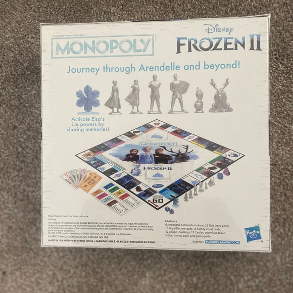 ⭐️Hasbro⭐️Frozen 2 Monopoly - Picture 2 of 3